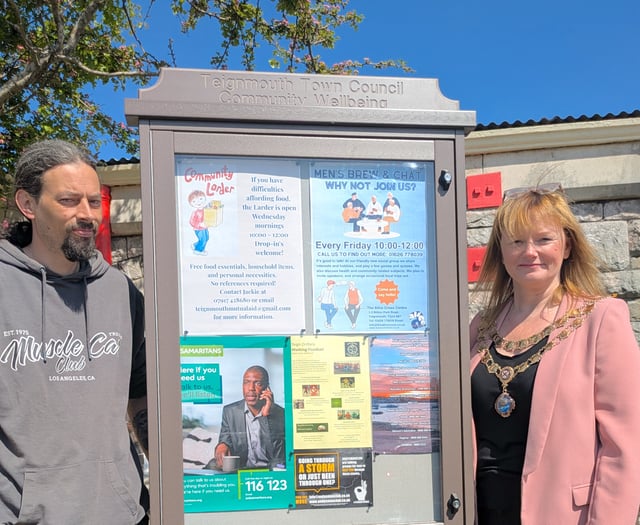Teignmouth mental health board unveiled