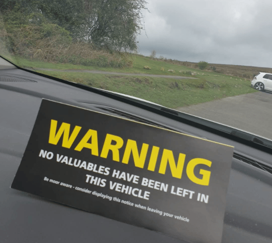 Police have issued a warning to motorists following a series of thefts from vehicles on Dartmoor 