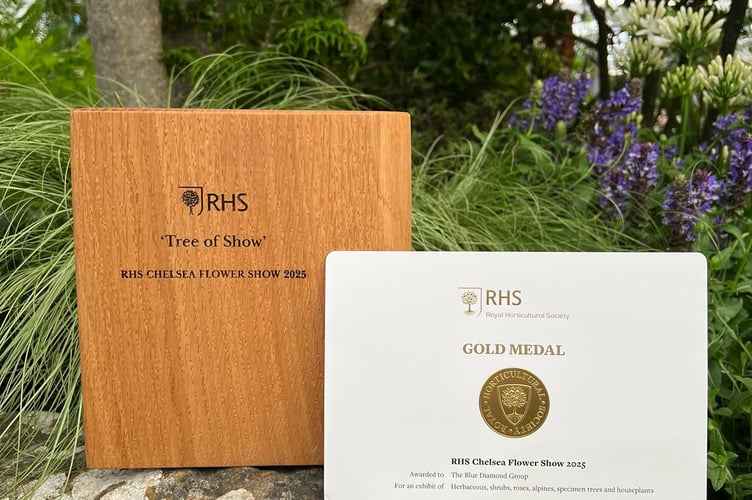 RHS awards to Blue Diamond Garden Centres. 
