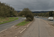 Biker taken to hospital after A38 crash with tractor