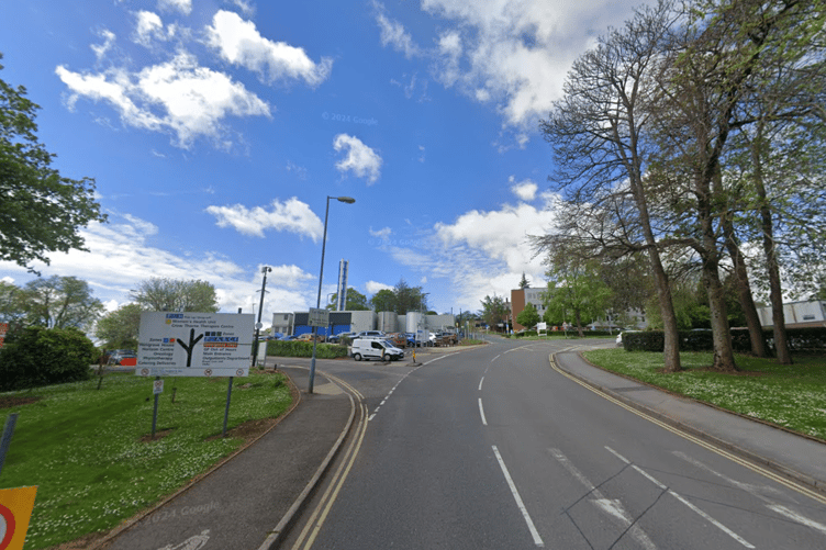 Entrance to Torbay Hospital