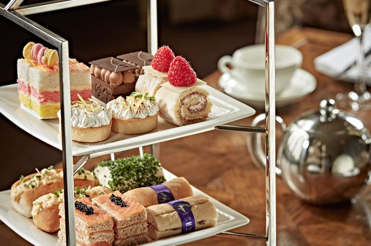 Afternoon tea at Bovey Castle is one of the auction prizes. 