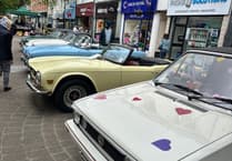 Newton Abbot comes alive with classic cars