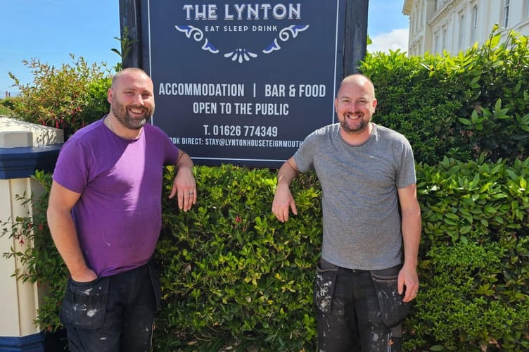 Byron Beacham and Jamie Ayre have opened The Lynton on Teignmouth seafront