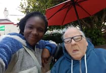 Teignmouth care home fulfils resident's swan visit dream