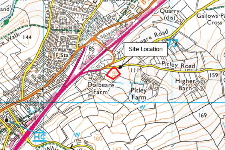 The application is for 11 industrial units on land off Pitley Road