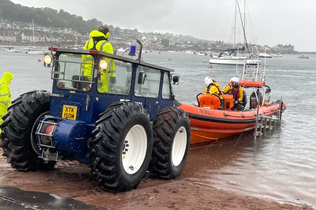 Swimmer rescued by Teignmouth RNLI