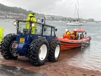 Swimmer rescued by Teignmouth RNLI