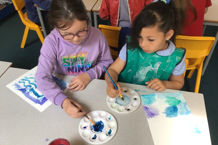 The Year 3 students at Teignmouth Primary School built on their knowledge of colour.