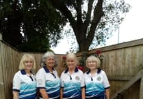 Newton Abbot Bowls Club ladies representing Devon