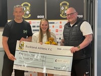Footballers put their heart into fundraising