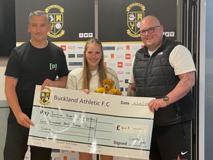 Footballers put their heart into fundraising