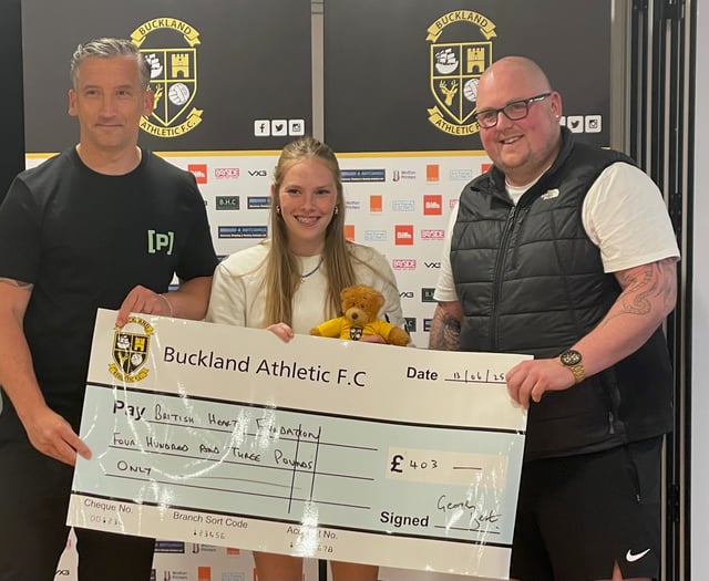 Footballers put their heart into fundraising