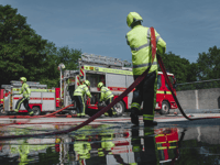 Lower pay award and one-off windfall help fire service boost