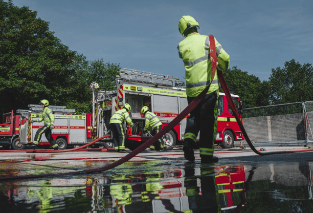 Lower pay award and one-off windfall help fire service boost
