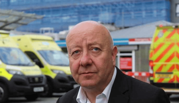Torbay MP Steve Darling at Torbay Hospital 