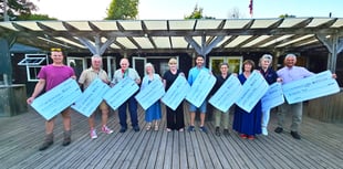 Cheque mate: Ashcombe's £9,500 donations