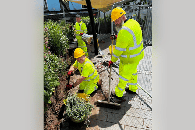 Golden Lion Square gets some TLC