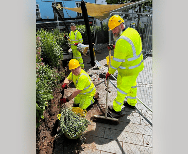 Golden Lion Square gets some TLC