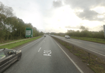 Biker taken to hospital with 'life-threatening injuries' after A30 crash