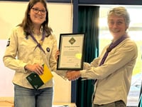 Scout achieves King's Award