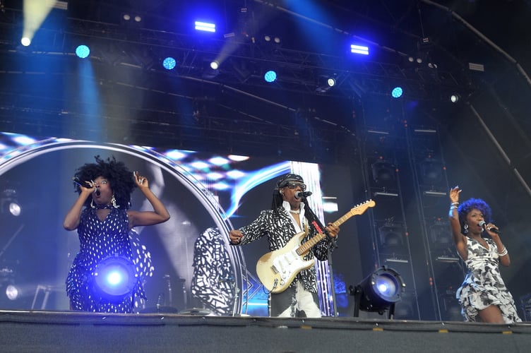 Duran Duran at Powderham Castle. Nile Rodgers & Chic