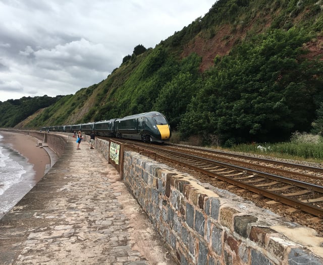 Crumbling cliffs put rail line at risk