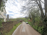 Stolen car blocks country lane as occupants flee 