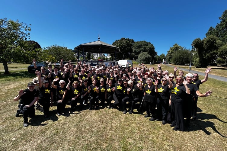 Rock Choir at Party In The Park. Photo Nigel Canham