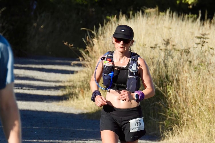 Anneliese Kesteven battled the heat on Saturday to run a 100km ultra marathon