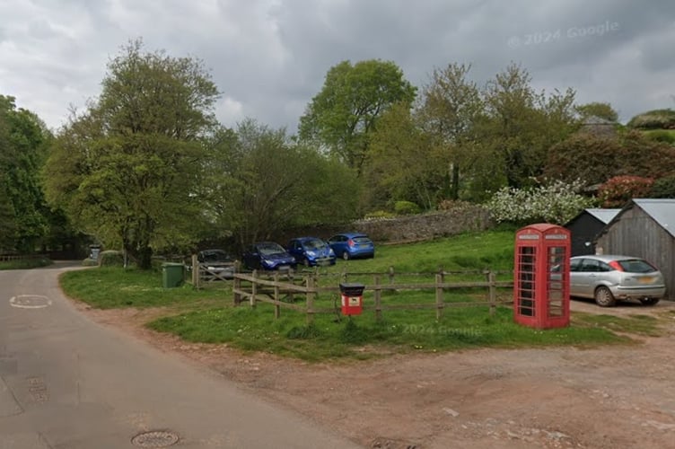 The public telephone box at Compton