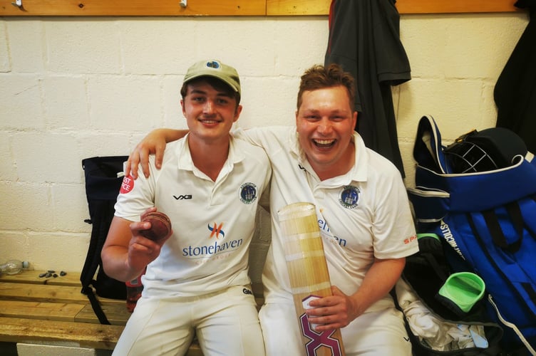 Jack Warren and Nick Martin celebrate winning performances