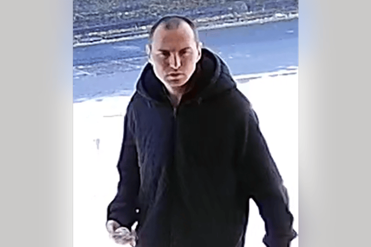 Police would like to speak with the man pictured as it is believed he may be able to help with their enquiries