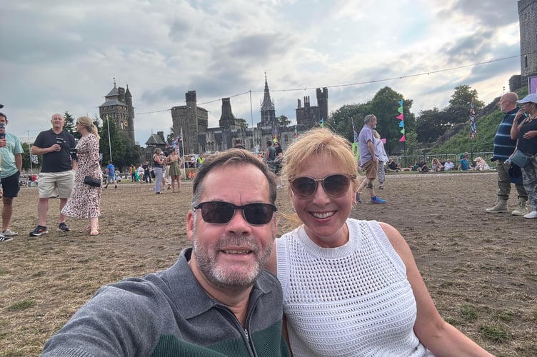 Charlotte Burry has already raised nearly £1500 for the RNLI as she walks from Exmouth RNLI to Teignmouth RNLI in memory of her late husband Andy.