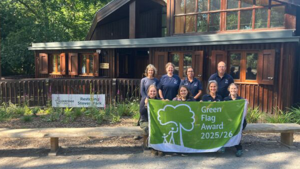 Green Flag flying at country park 