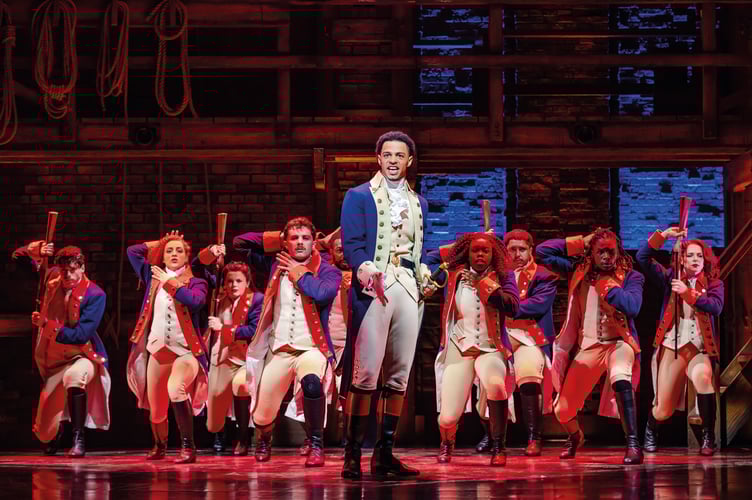 Marley Fenton as Alexander Hamilton.  Photo by Danny Kaan