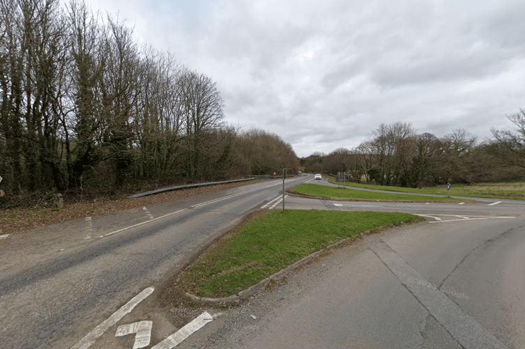 Emergency services were called at around 3.30pm to the B3372 at the junction with the A38 offslip at South Brent