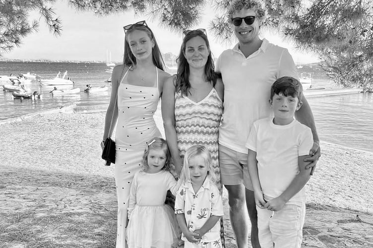 Charlotte and Sam Taylor and their four children are 'overwhelmed' by the support they have received after Charlotte was diagnosed with a rare form of leukaemia