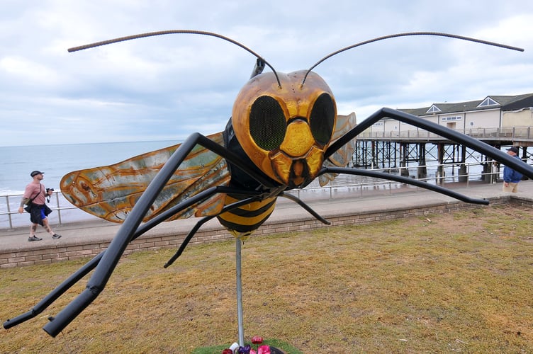 Teignmouth Recycled Art in the Landscape on Teignmouth sea front
