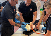 Casualty care focus as Newton Abbot firefighters turn to tourniquet training
