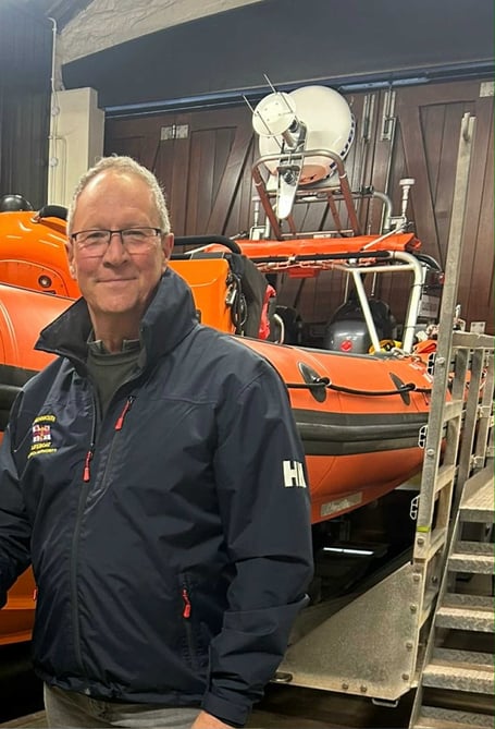 Teignmouth RNLI lifeboat operations manager Andy Lilburn has qualified as shore crew