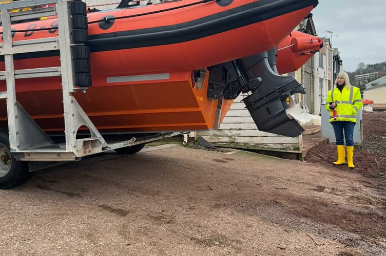 Sara Marshall has gained her shore crew qualification with Teignmouth RNLI. Photo: Amy Furlong