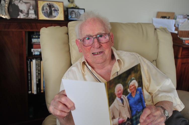 Newton Abbot resident Philip Coaker who has celebrated his 100th birthday