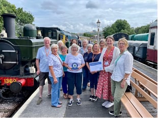 Steam train memory cafe wins quality award 