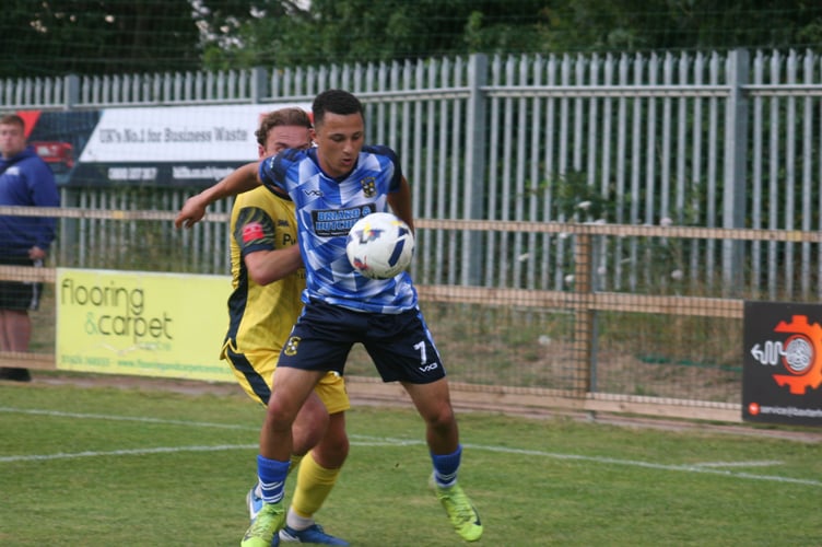 Phil Mendonca on the ball for Buckland