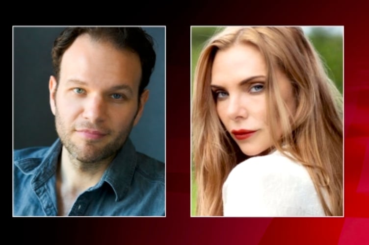 David Sturzaker plays England manager  Gareth Southgate and  Samantha Womack team psychologist Pippa Grange in Dear England.