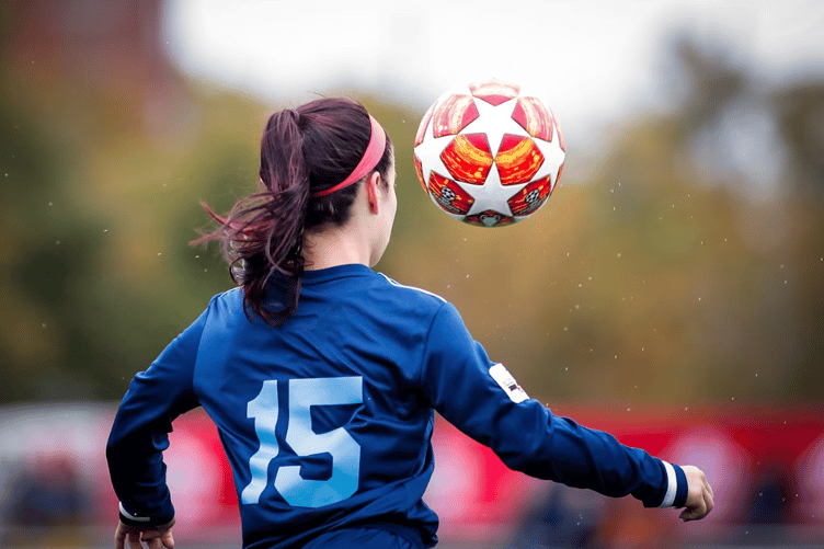 Women football stock image