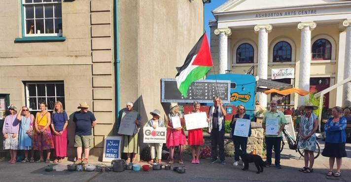 West Street Peace Group in Ashburton. Photo Sophie Pierce