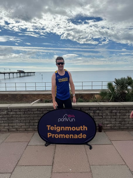 Simon Alpin was Teignmouth's 70,000th parkrunner