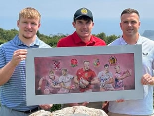 Charity art celebrates Teignmouth rugby legends